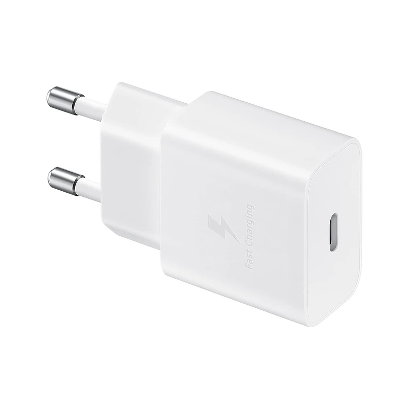 تصویر  شارژر دیواری 15 وات سامسونگ مدل EP-T1510NBEGEU با اتصال به پریز دوشاخه (استاندارد ایران) و تکنولوژی شارژ سریع USB PD 2.0، دارای یک عدد درگاه خروجی USB Type-C