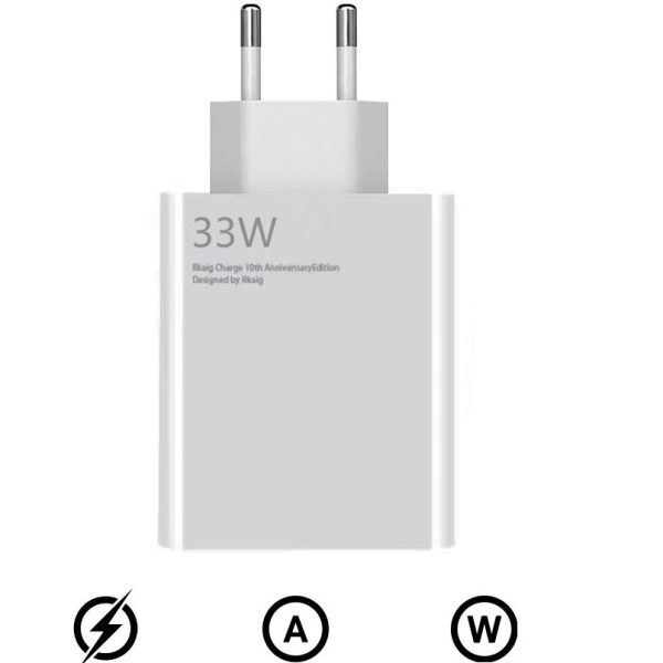 تصویر  شارژر اورجینال سرکارتنی 33W توربو شارژ شیائومی Xiaomi Original